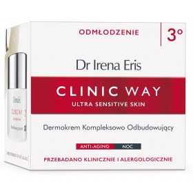 DR IRENA ERIS CLINIC WAY 3° DERMOKREM KOMPLEKSOWO ODBUDOWUJĄCY NA NOC 50 ML
